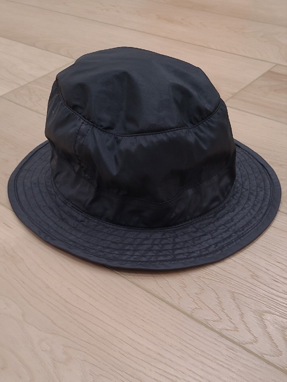 90's Merkley Black Nylon Bucket Hat Made In Toronto Canada - Picture 5 of 5